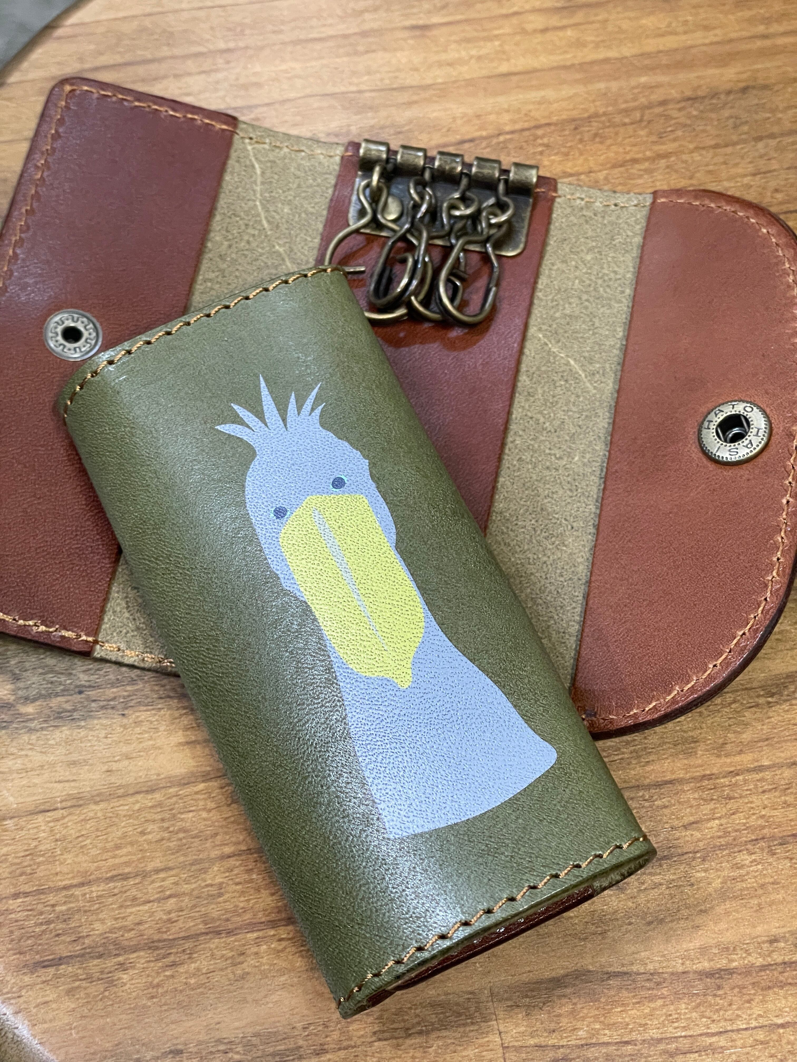 マルチポーチ S ハシビロコウ グリーン | sasatte STORE|ささっ マルチポーチ S ハシビロコウ グリーン | sasatte STORE|ささっ