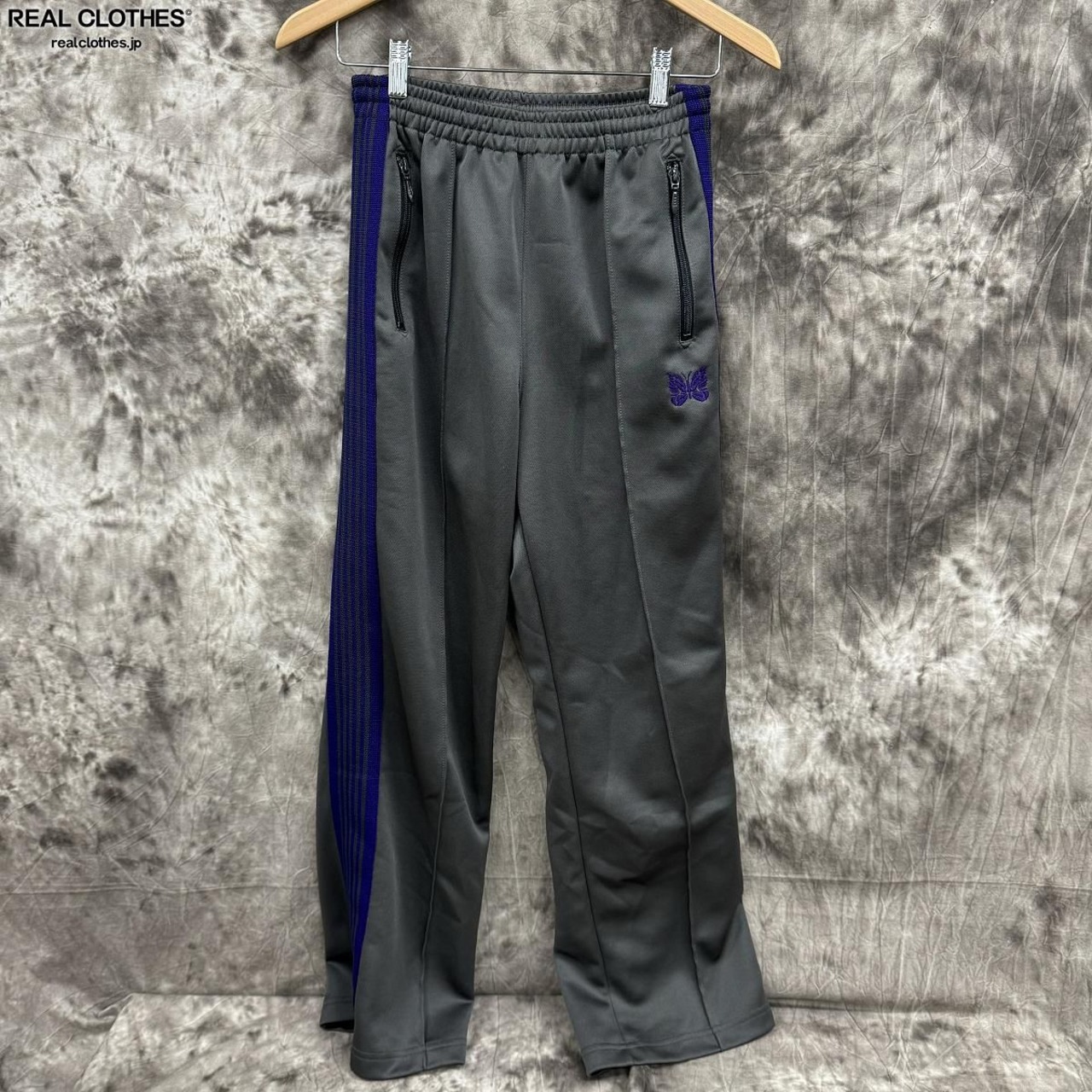 Needles ストレート 見にくく トラックパンツ エメラルドグリーン S 23ss