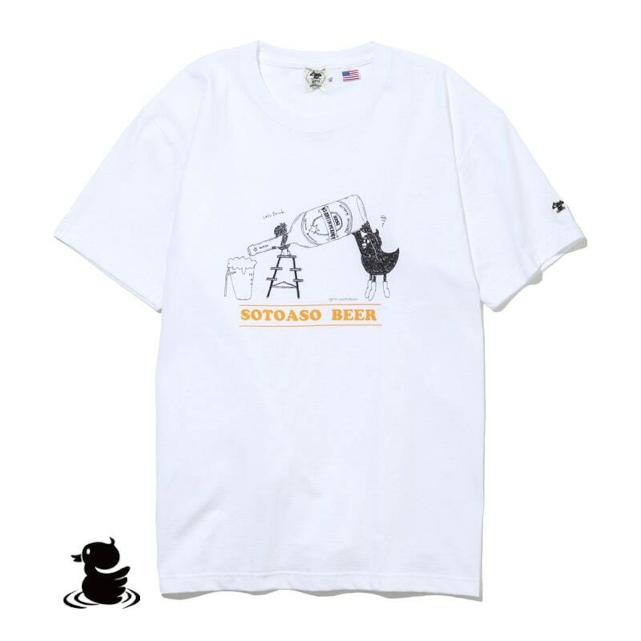 grn outdoor SOTOASOBI S/S TEE(BEER：柄C) go105M Tシャツ