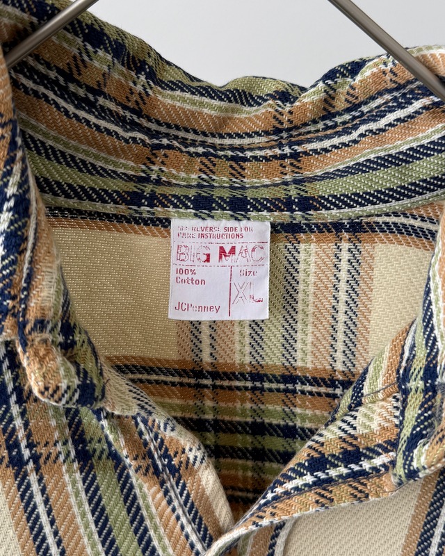 -BIG MAC- Vintage 70s XL Flannel shirt