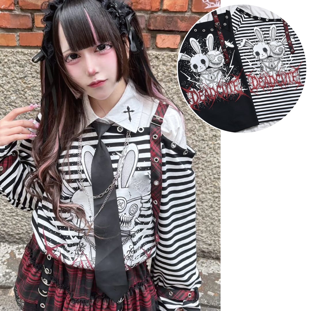 【2/17新着】WウサベルトワンショルロンT