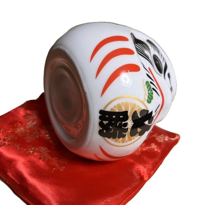 だるま 必勝 ダルマ 達摩 白 陶器 貯金箱 達摩大使 魔除け 厄除け 家内