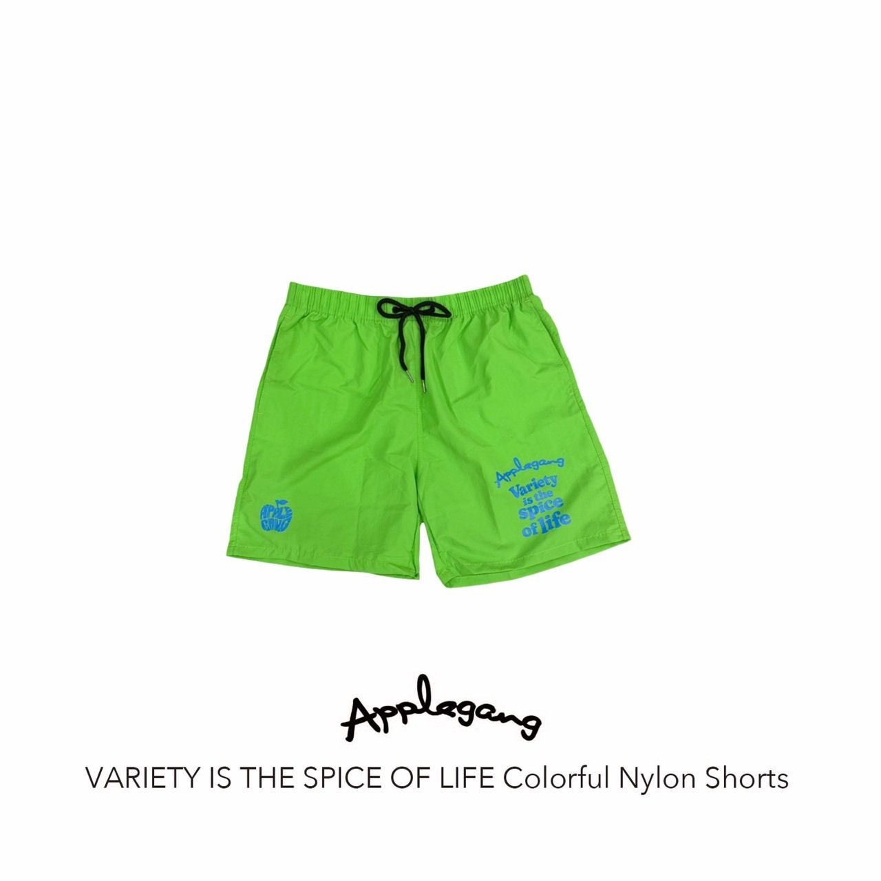 VARIETY IS THE SPICE OF LIFE ナイロンショーツ ライムグリーン