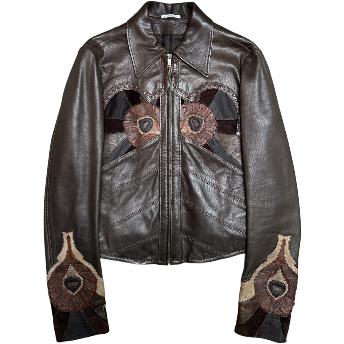 SS2004 GUCCI BY TOM FORD PATCHWORK LEATHER JACKET | Pay ID