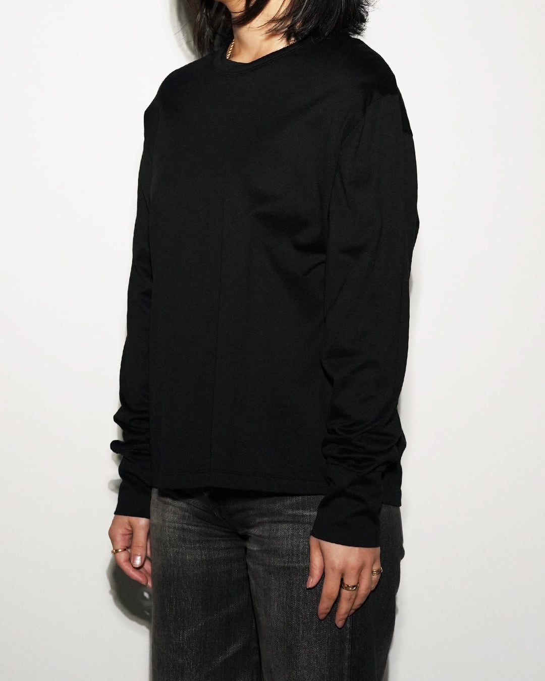 ★OY★B.G.S LAYERED LONG SLEEVE-BLACK★正規品/韓国直送料込 GIZA Long Sleeve T 〈Black〉 | No,No,Yes ! Leather Tailor Tokyo