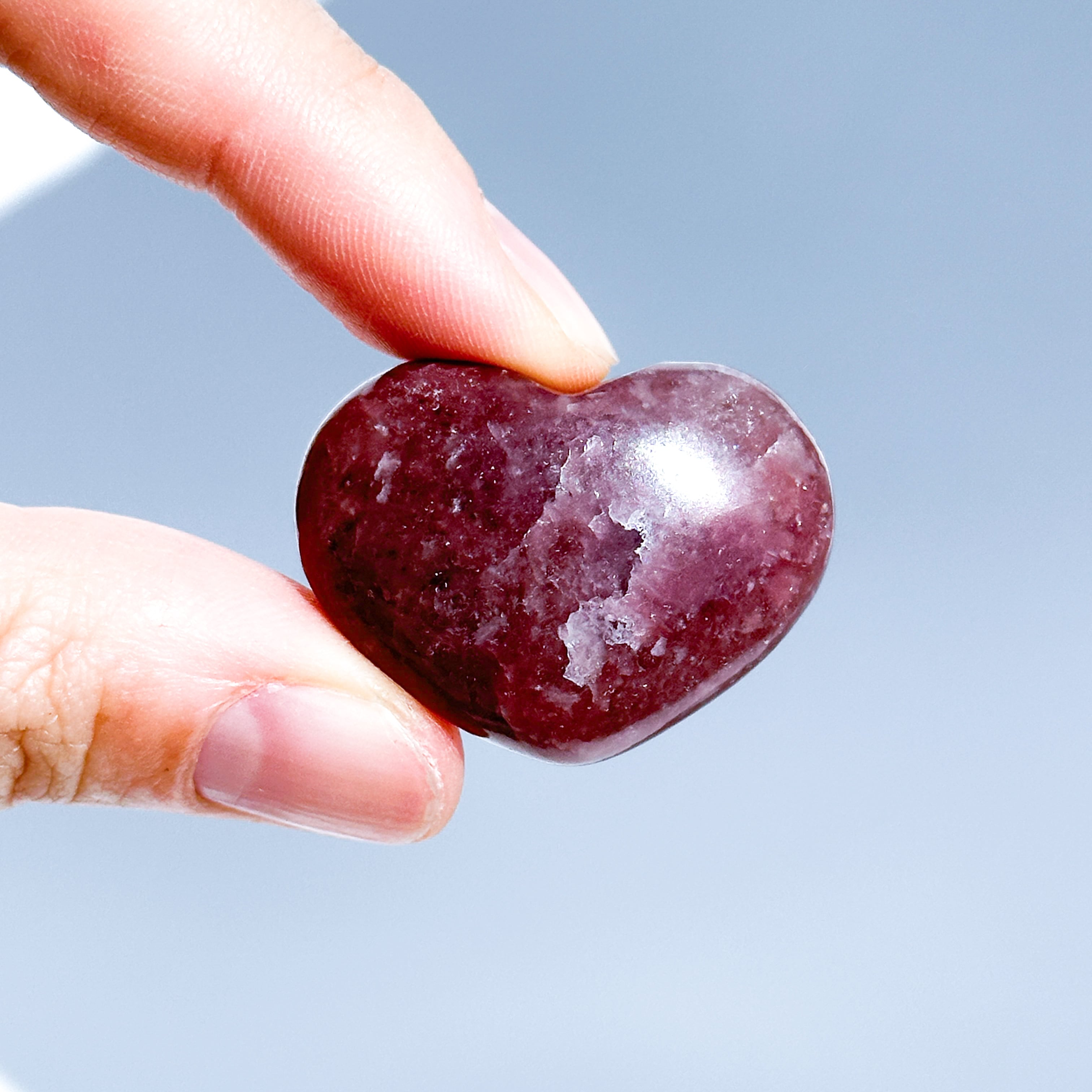 ピンクレピドライト ハート 15 ♡ Pink Lepidolite ♡天然石・鉱物