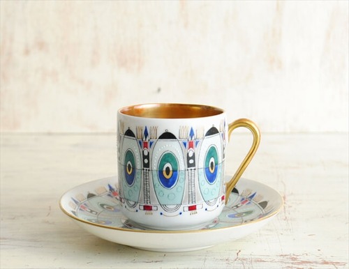 ARABIA アラビア EIRA デミタスカップ&ソーサー エイラ エステリ・トムラ フィンランド 北欧 ヴィンテージ アンティーク_220329 it1609