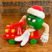 M&M's クリスマス・トレイン・トッパー サーカストレイン 列車 機関車 グリーン ミールトイ エムアンドエムズ MU-288