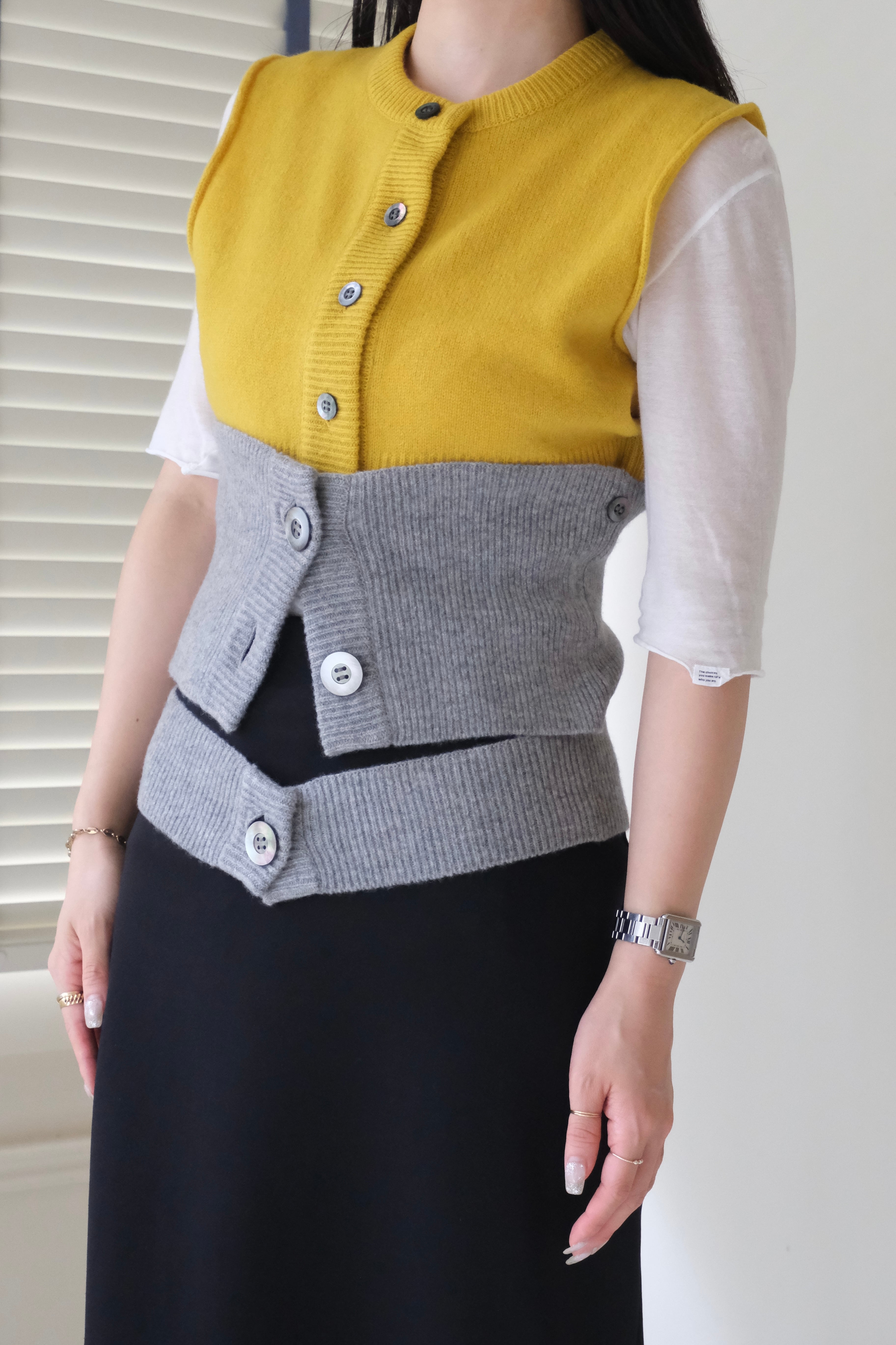 kayle WOOOL KNIT VEST 吐き出し WAIST WARMER SET