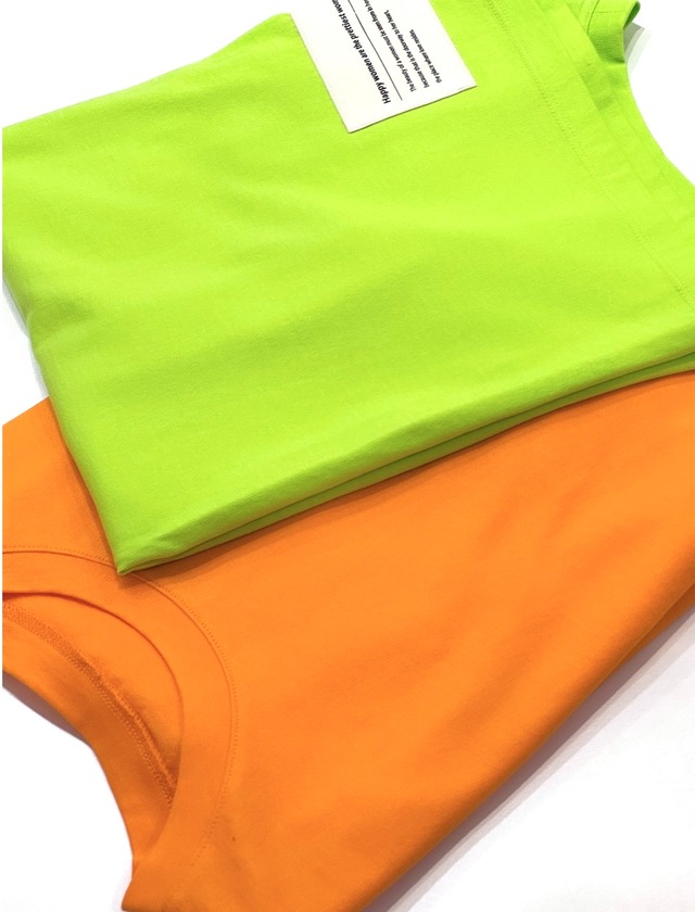 ネオンカラーコットンTシャツ