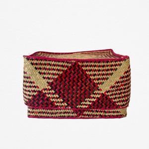 Rectangular colourful basket M w25.5cm×16cm×h17cm四角カラフル蓋付き収納かご