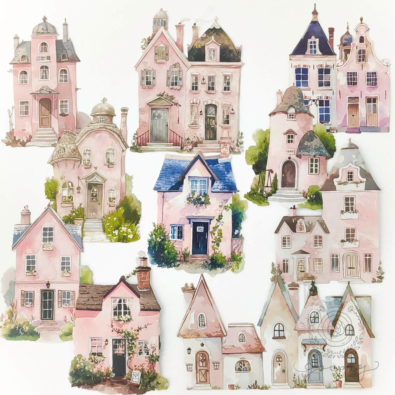 【再入荷】フレークシール HOUSES1 <S873>
