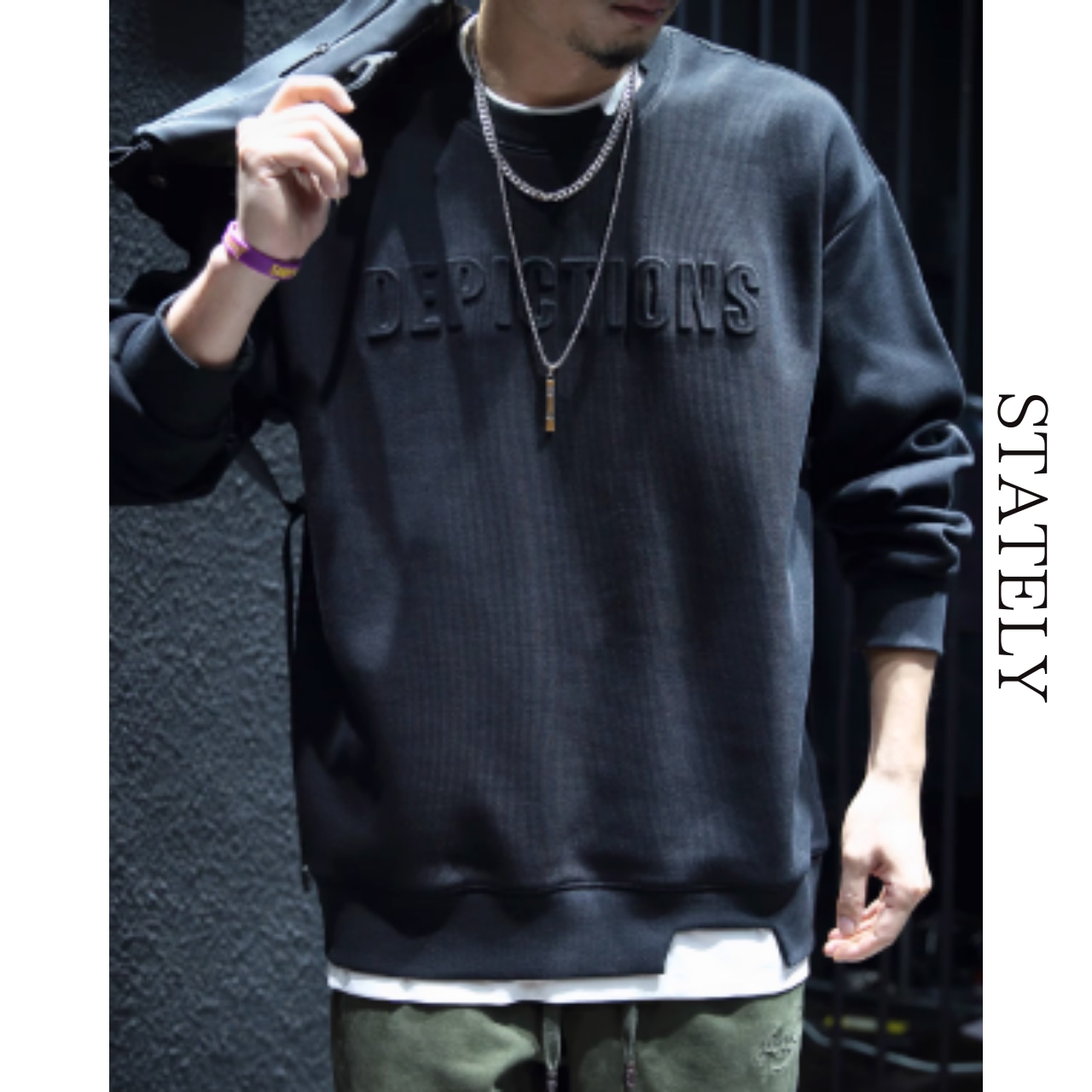 エンボスロゴ レイヤードスウェット/3color_T117・画像11