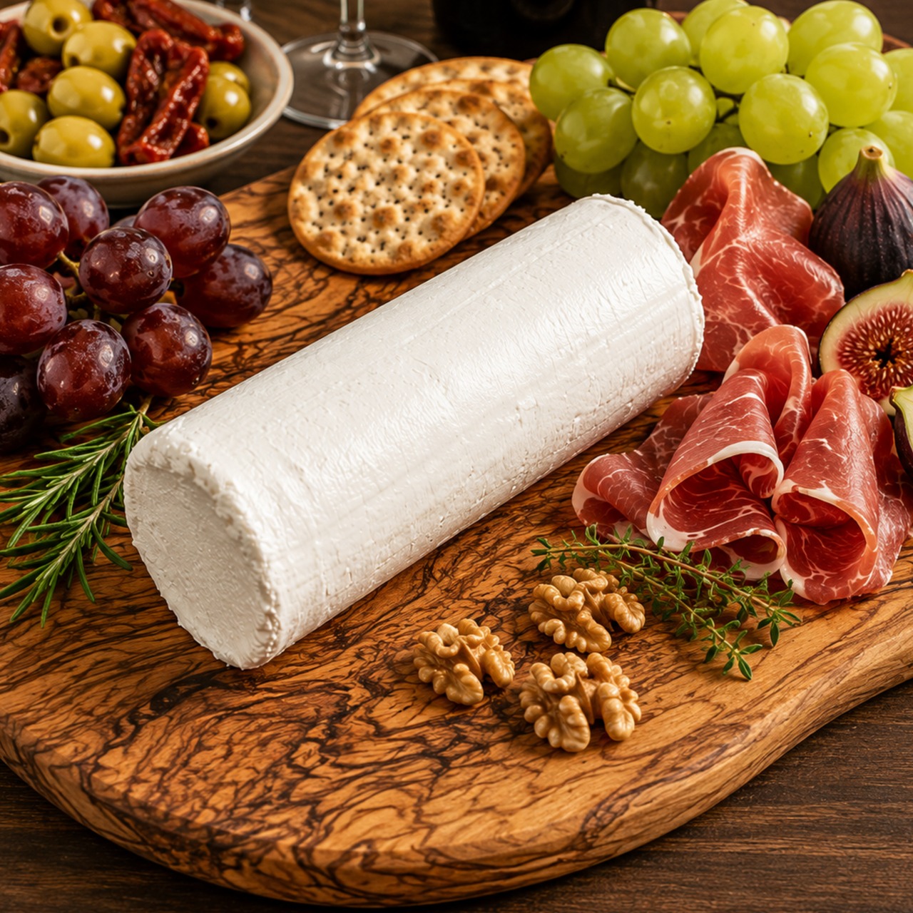 フランス産 ソワニョン シェーブルチーズ  山羊乳 ブシェット ログタイプ プレーン  125g Soignon Buchette de Chevre French Goat Cheese Log Type, Plain  Made from 100% Goat’s Milk  125g