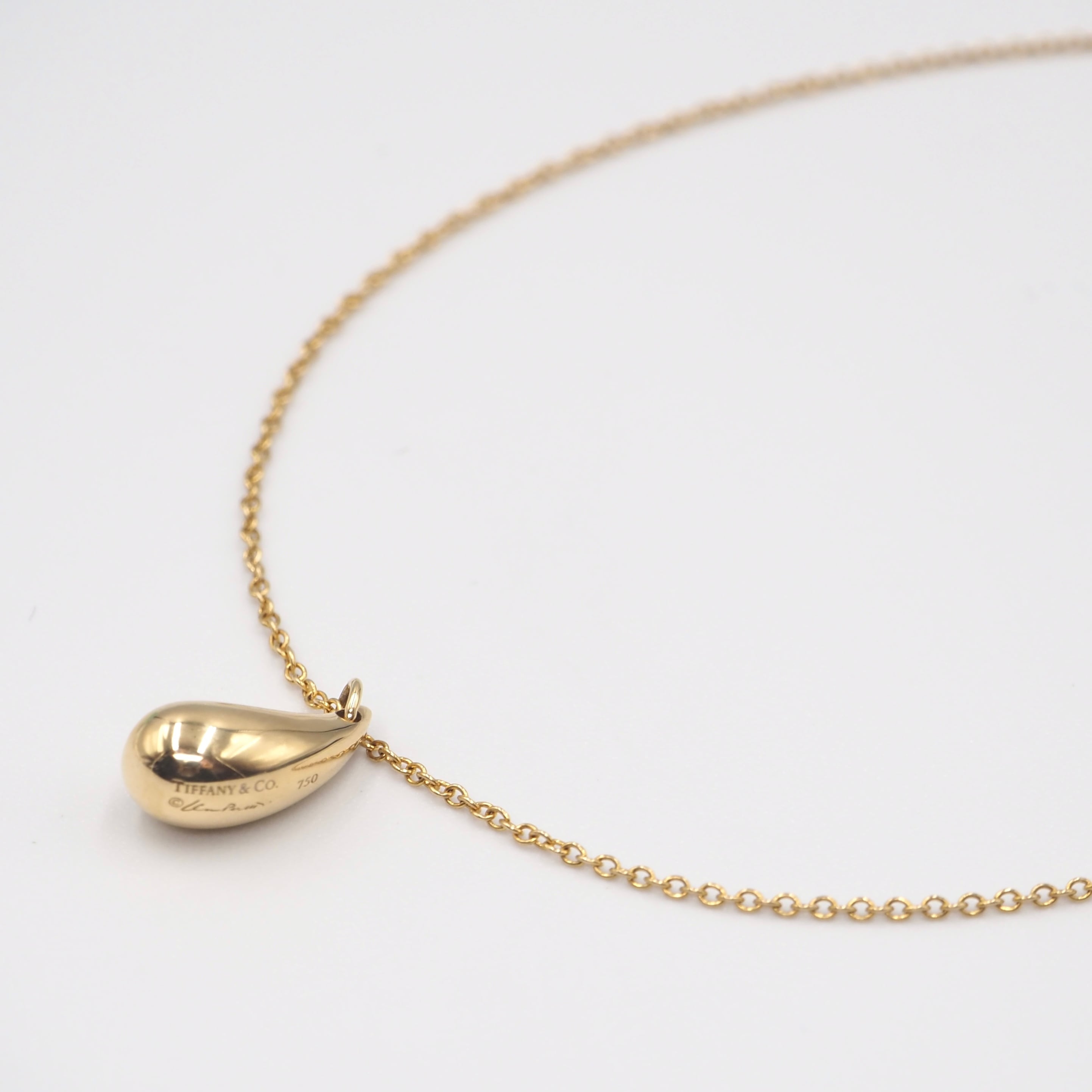 Tiffany&Co. エルサペレッティ ティアドロップ ネックレス  K18 ティファニー