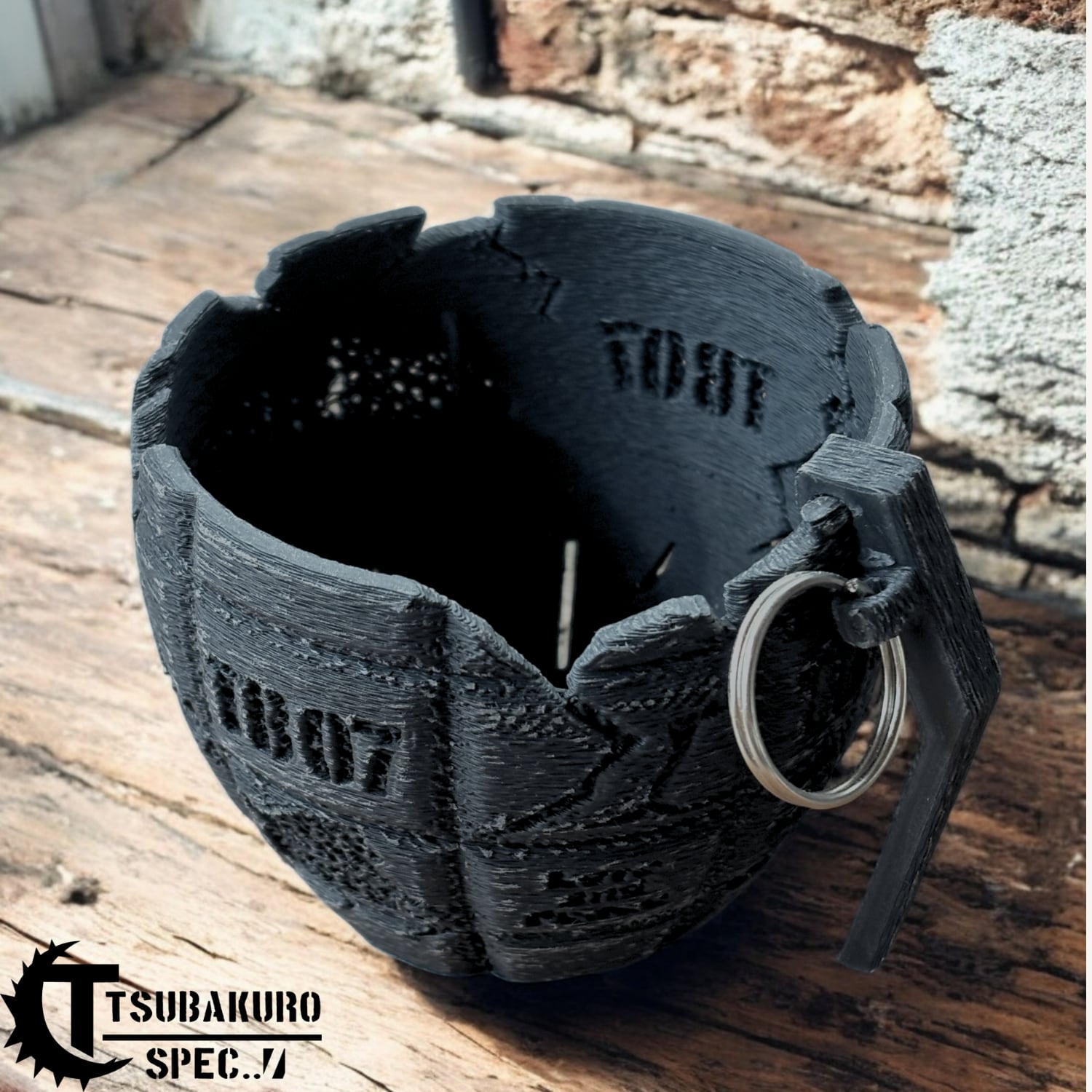 作家鉢】Love & Peace Bomb / 3Dプリント鉢 3号 アガベ 塊根植物 | 3D