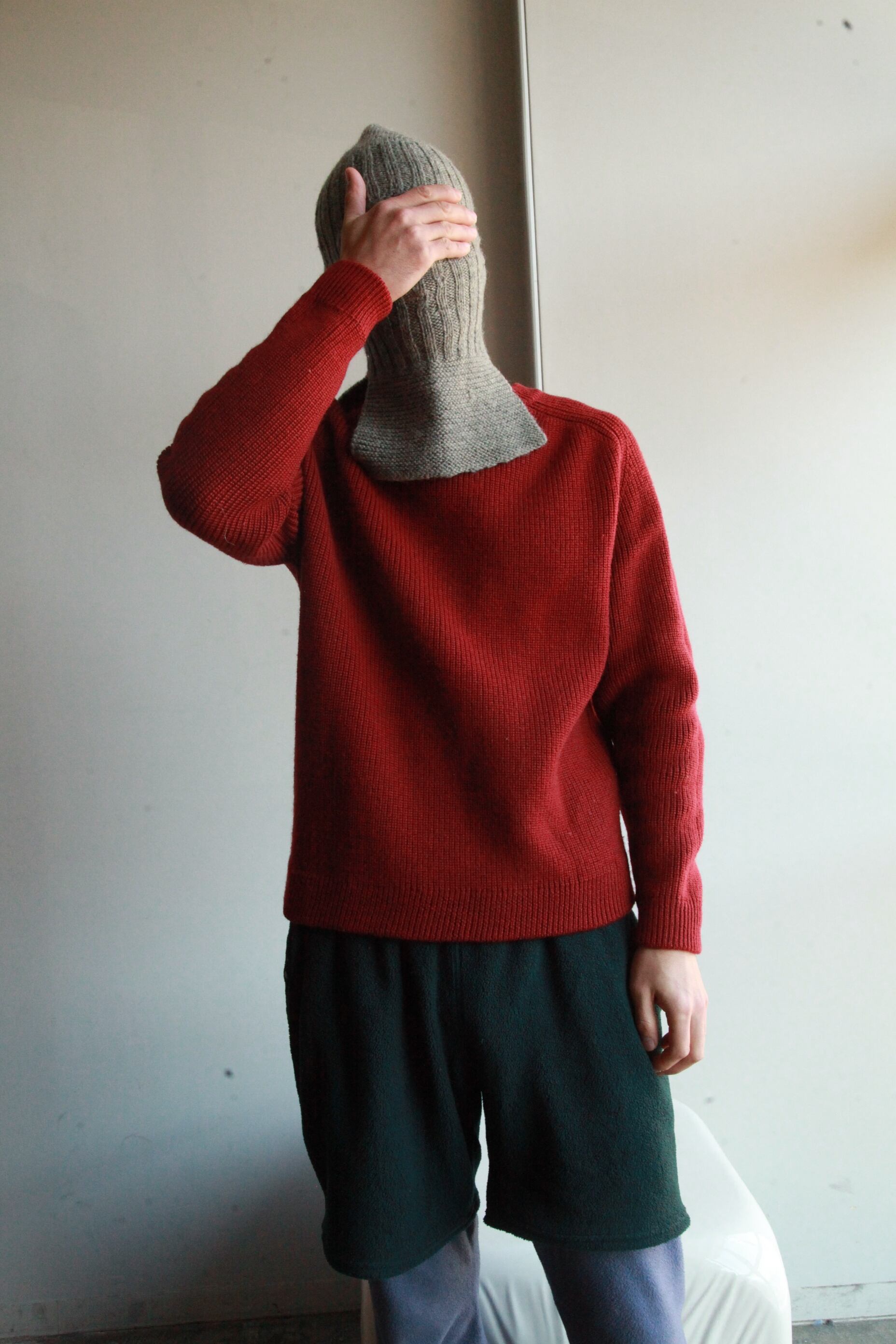 30's U.S. ARMY RED CROSS KNIT CAP バラクラバ