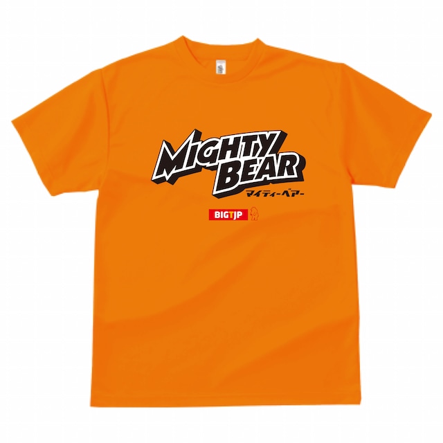 ＜新作！＞Mighty Bearマイティーベアー DRY Tシャツ：オレンジ