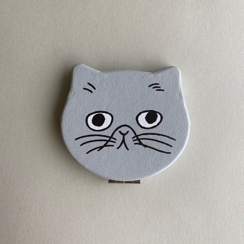 コンパクトミラー｜ライトグレー【松尾ミユキ】