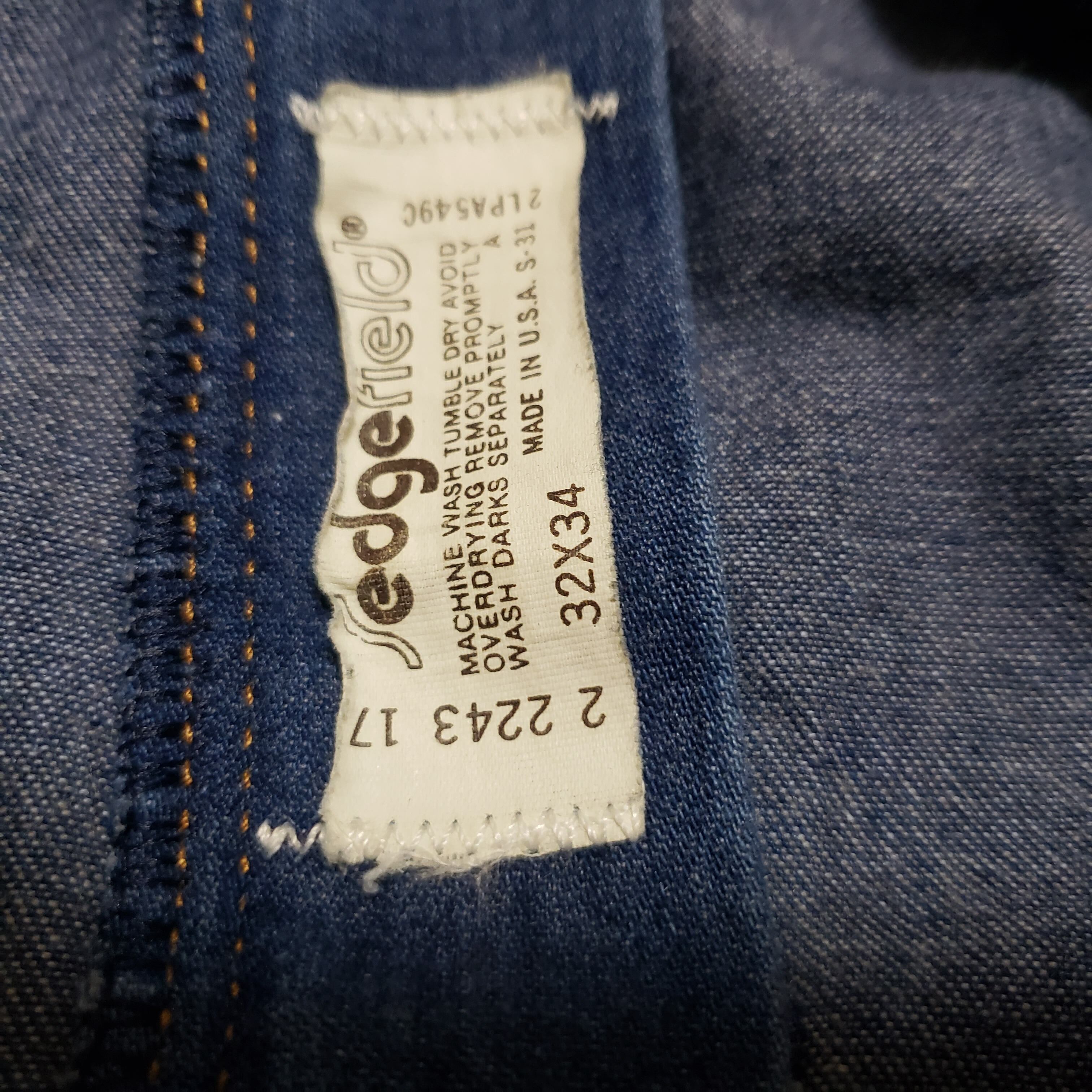 70's wrangler sedge field 低オンスデニム talonジップ サイズ32/34