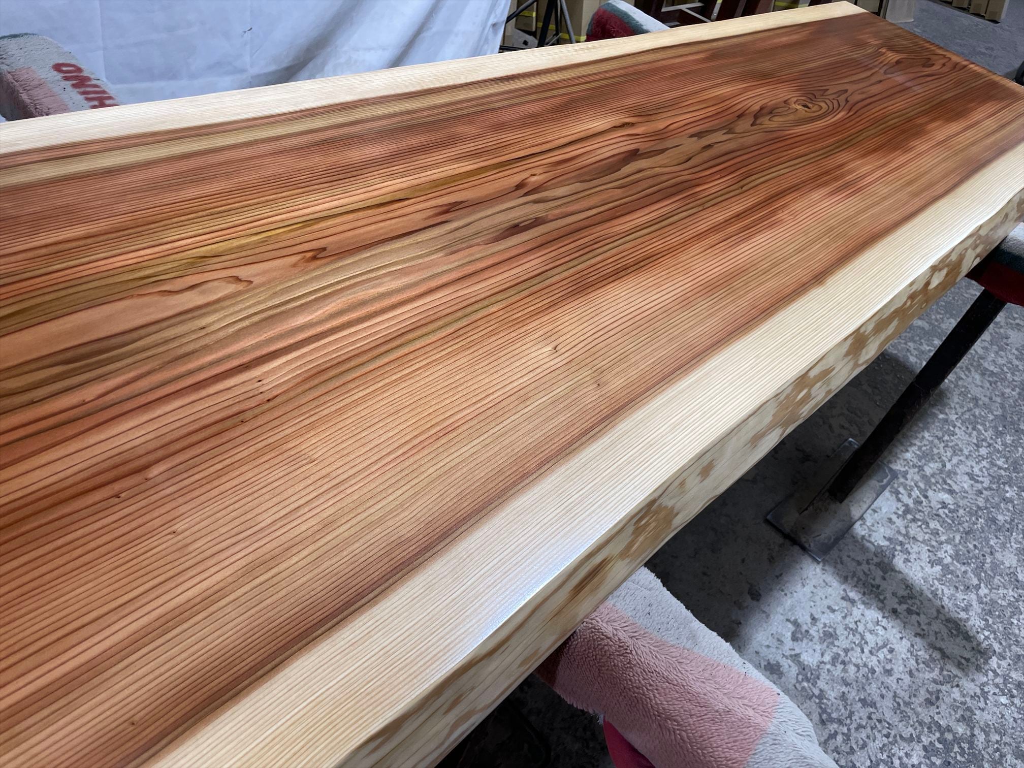 杉9133 一枚板無垢 2320x710-630x60mm 乾燥材 センターテーブル