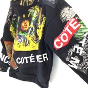 Remake Hoodie Black×Band【 hoodie09】