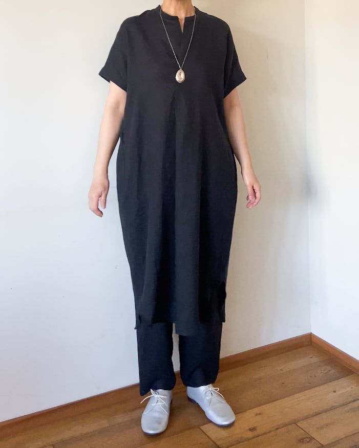 1dozen リネンロングシャツ 710139 | evam eva 通信販売 art jewelry
