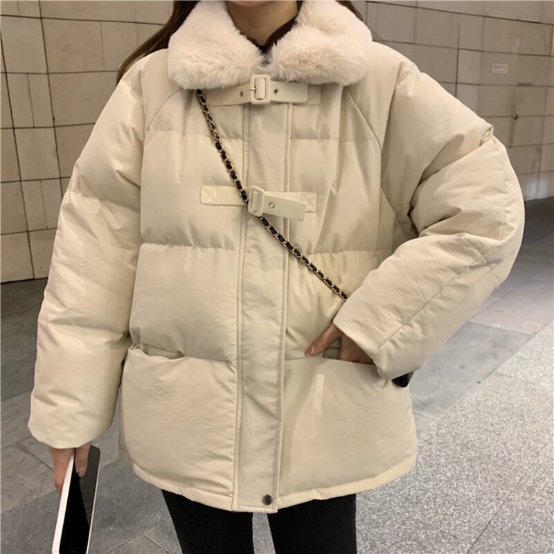 オータムウィンターカラーベルベットジャケット ルーズ コットン 秋物 冬物 萌量不足9151411952