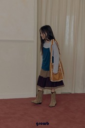 韓国子供服 / growb / ヒュー スカート / 秋服 *S~L*