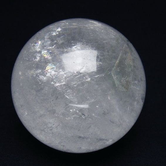 水晶 丸玉 64mm スフィア 置物 水晶玉 一点物 151-8875