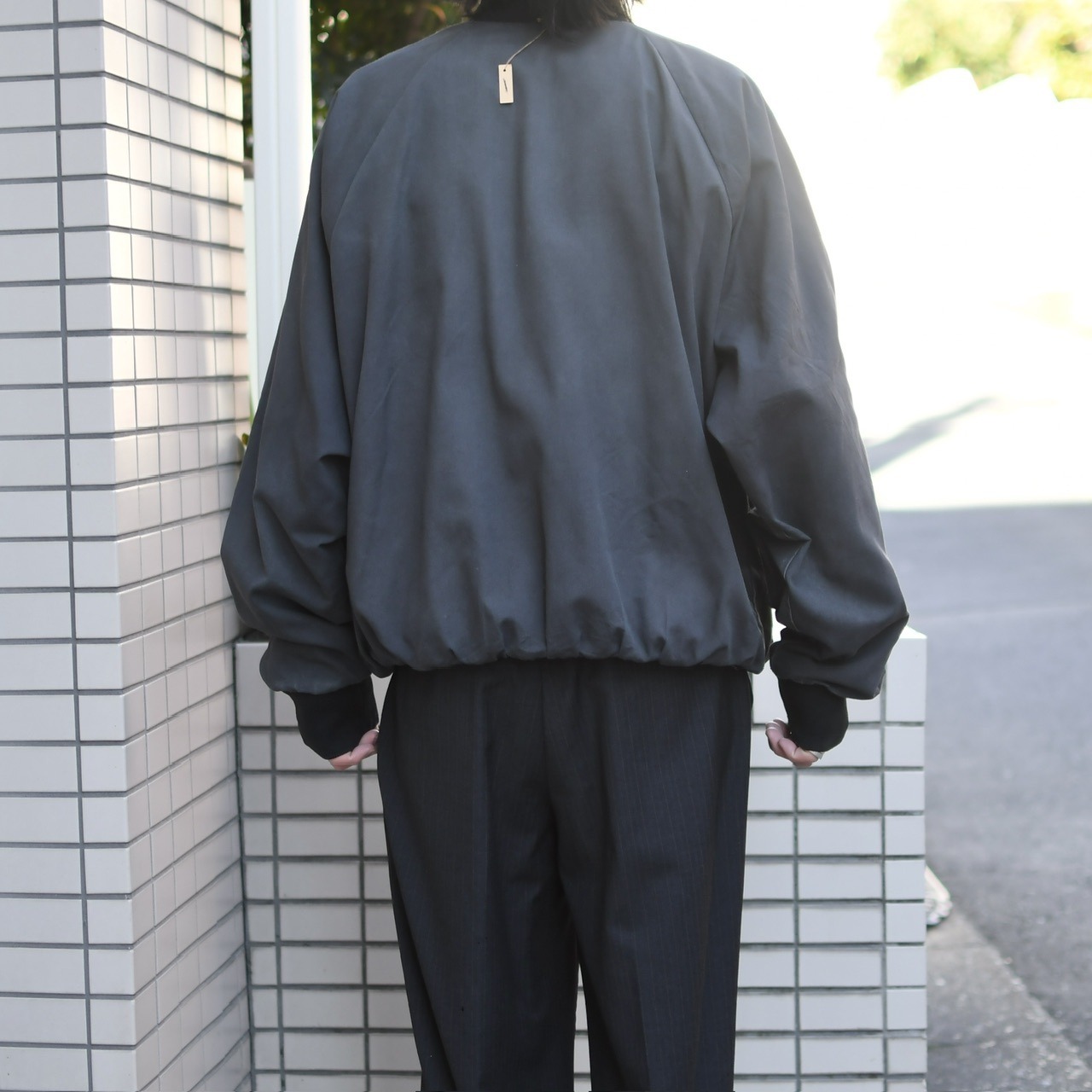 ASTRO fade cotton varsity jacket