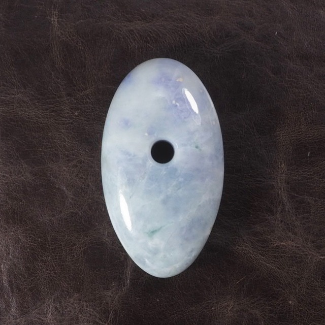 糸魚川翡翠 大珠 青海ラベンダー 55mm Lavender jadeite Taishu 
