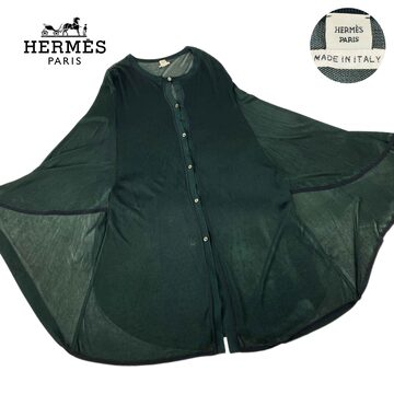 ☆高級素材/美品☆ BALENCIAGA バレンシアガ シルク100% ギャザー  