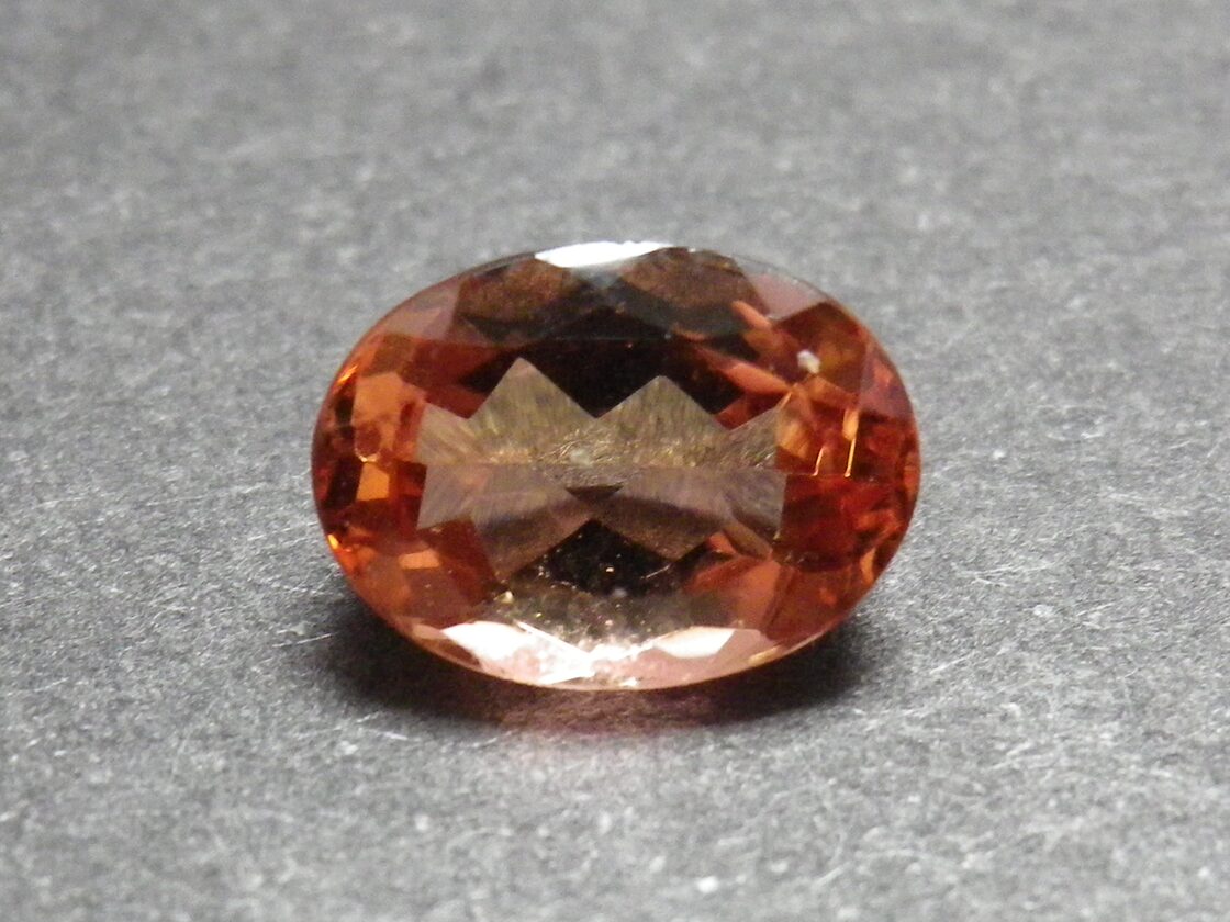 天然インペリアルトパーズ 1.287 ct ブラジル産出 ソーティング 