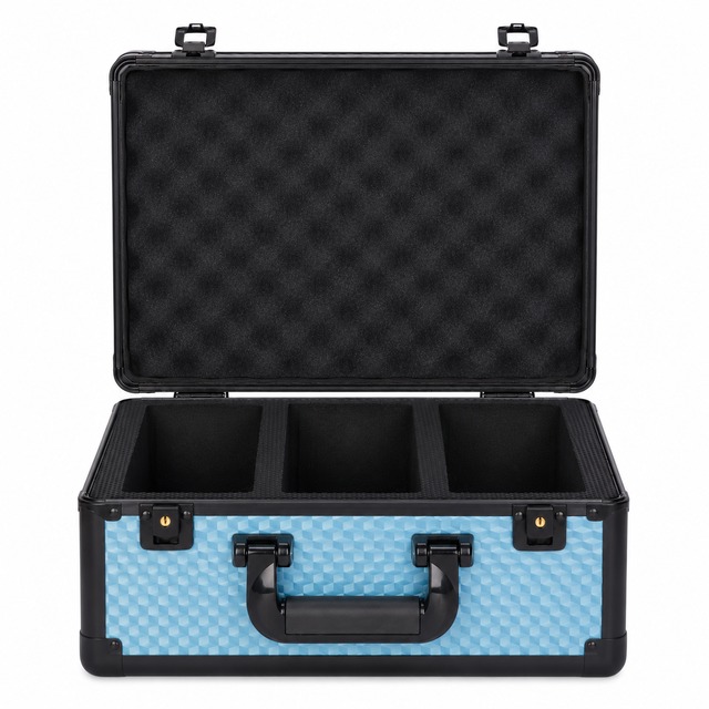 トレカ収納ケース　アタッシュケース アルミ製　PSA BGS 鑑定　高品質　3スロット　シルバー