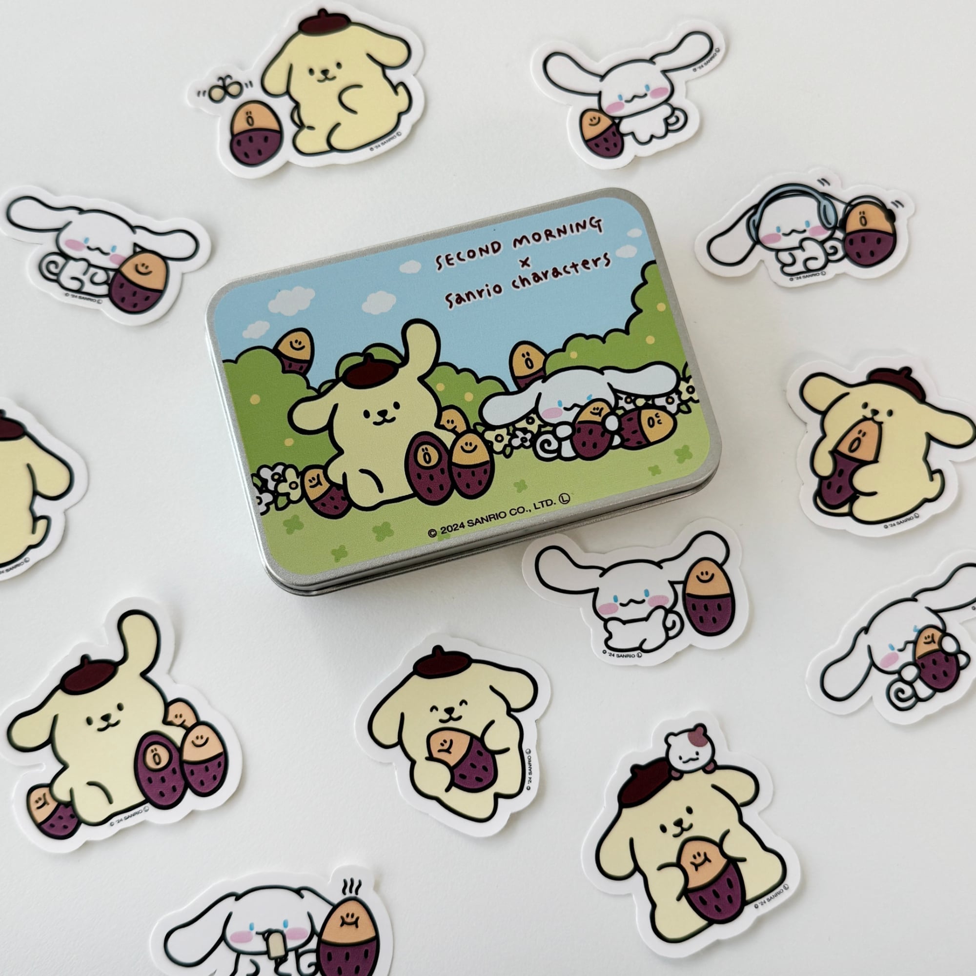 second morning × sanrio characters] 缶ケース付き リムーバブル