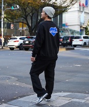 【#Re:room】Rrm HEART EMBROIDERY BIG TRAINER［REC811］