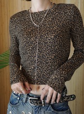 レオパードカットソー