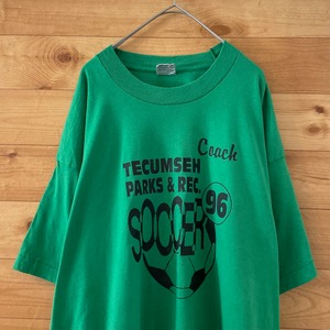 【FRUIT OF THE LOOM】 90s USA製 Tシャツ プリント グリーン XL  ビッグサイズ US古着