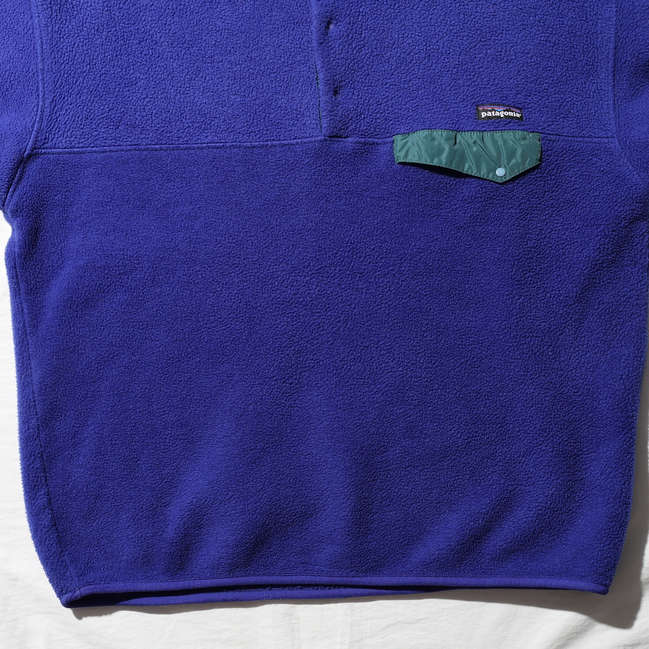 極美品 XL 93年 雪無し 旧肉厚個体 Blueberry ブルーベリー Synchilla Snap-T Patagonia シンチラ スナップT パタゴニア