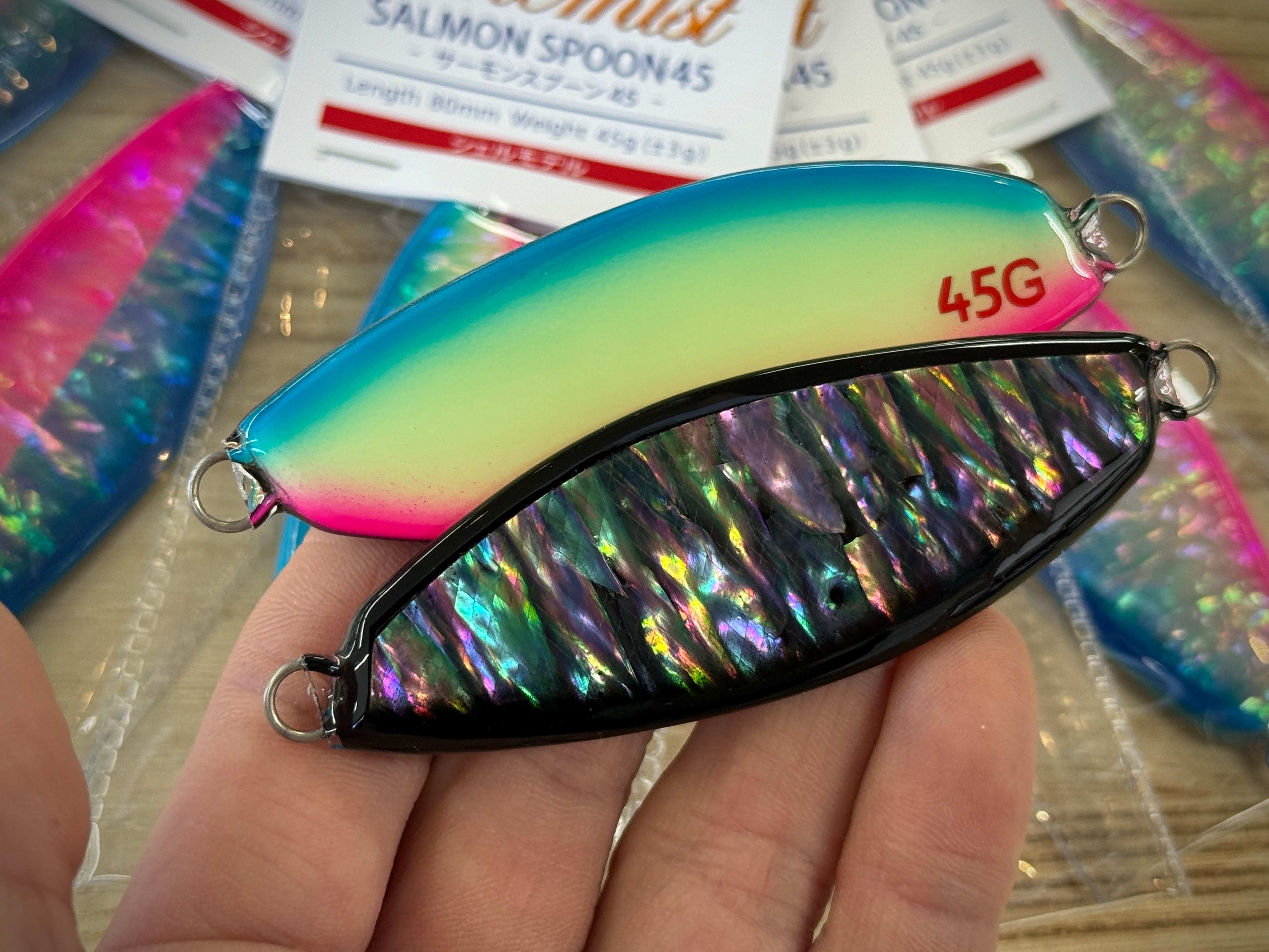 LURES Chemist ルアーズケミスト サーモンスプーン55g【グローカラー