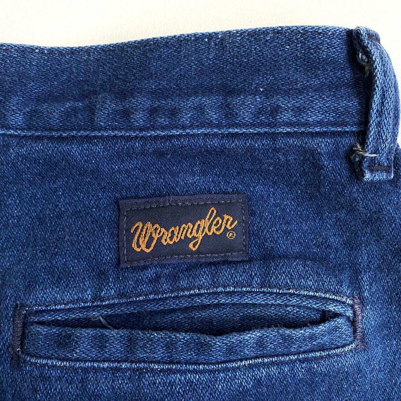 80年代 USA製 Wrangler ラングラー 2タック ワイド テーパード デニム 