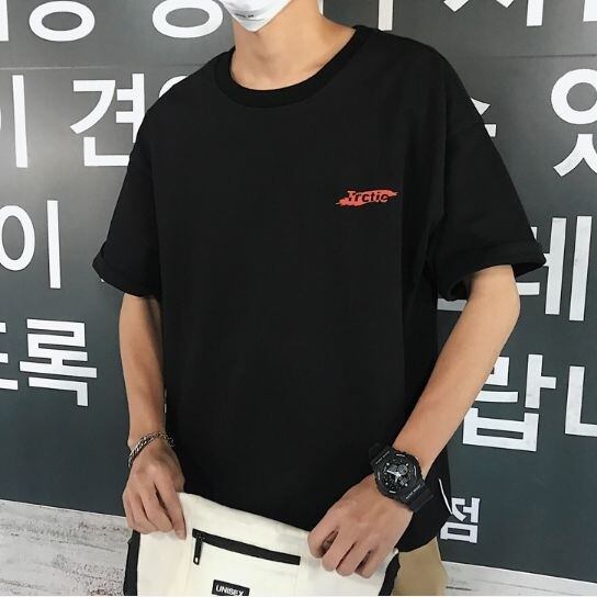 全2色 Tシャツ カットソー プリント カジュアル B系 半そで