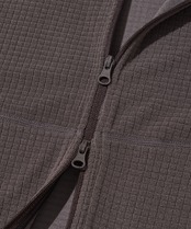 THERMOSQUARE FLEECE ZIP HOODIE_GRAISH PURPLE