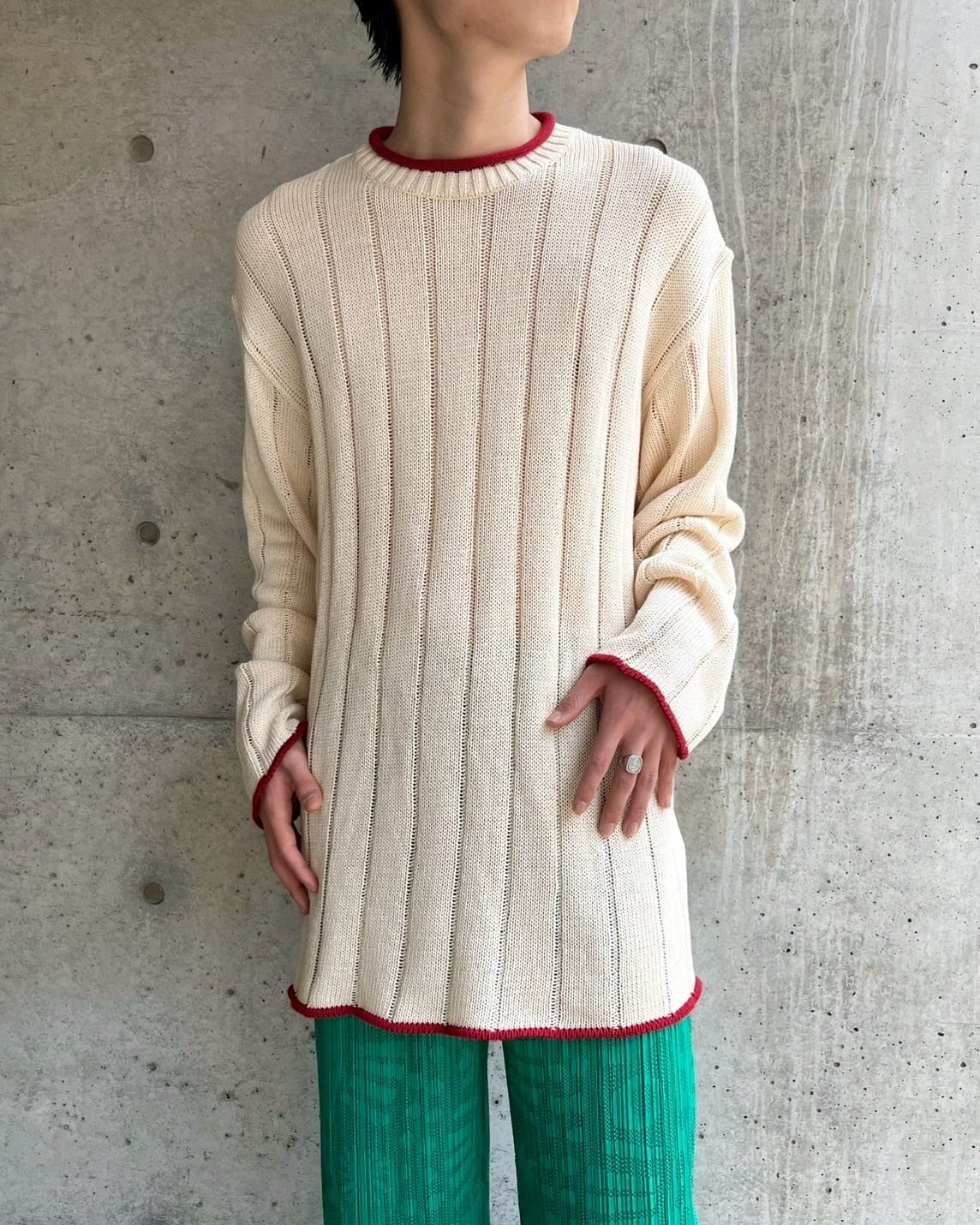 80s ISSEY MIYAKE Roll-Neck Rib Knit | VOLAR 80s ISSEY MIYAKE Roll-Neck Rib Knit | VOLAR