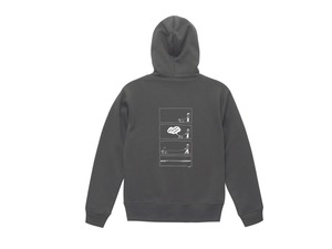 SHI × coguchi Dog SD hoodie (SMT/WH)