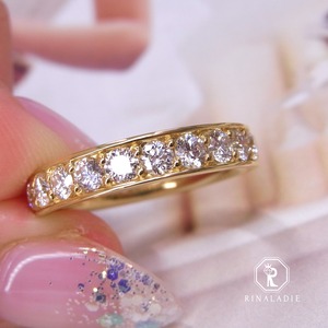 超大特価【ハーフエタニティ祭り】K18YG 1.0ct【FOR ME】シリーズ