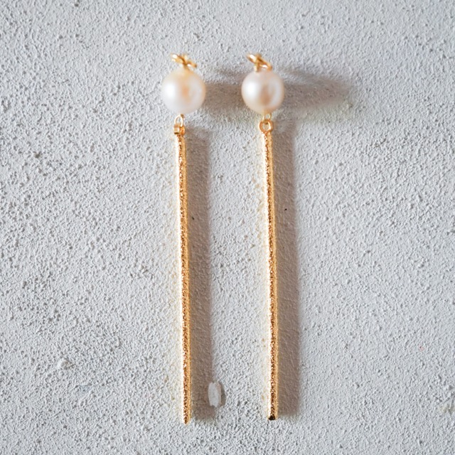 アコヤパールロングイヤーチャーム（ペア）