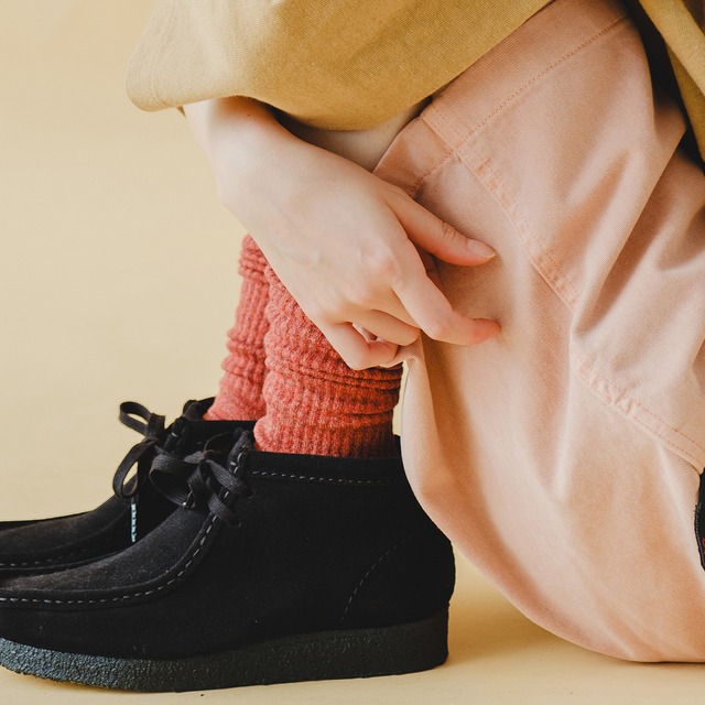 Twisted Heather Socks（Flame Red）