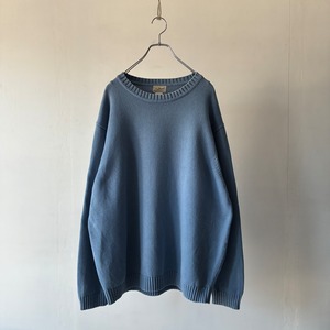 -L.L.Bean- ~00's oversize cotton knit sweater